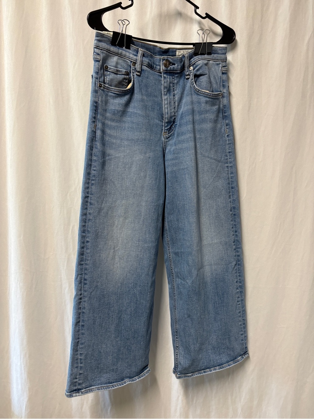 rag & bone Andi High-Rise Ankle Wide-Leg  Size 30